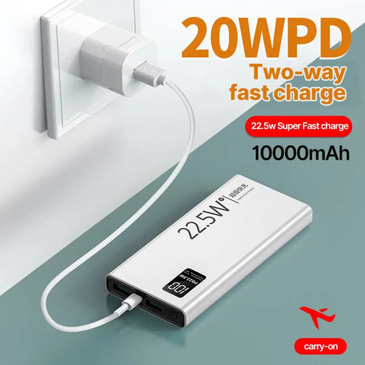 Banque d'alimentation à charge rapide.