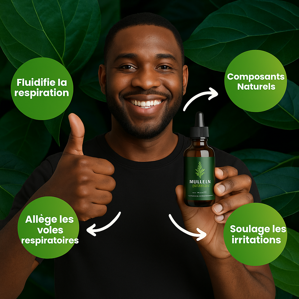 Goutte à la molène pour les poumons.